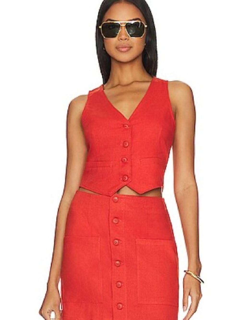 Rollas Dallas Linen Shirt Vest